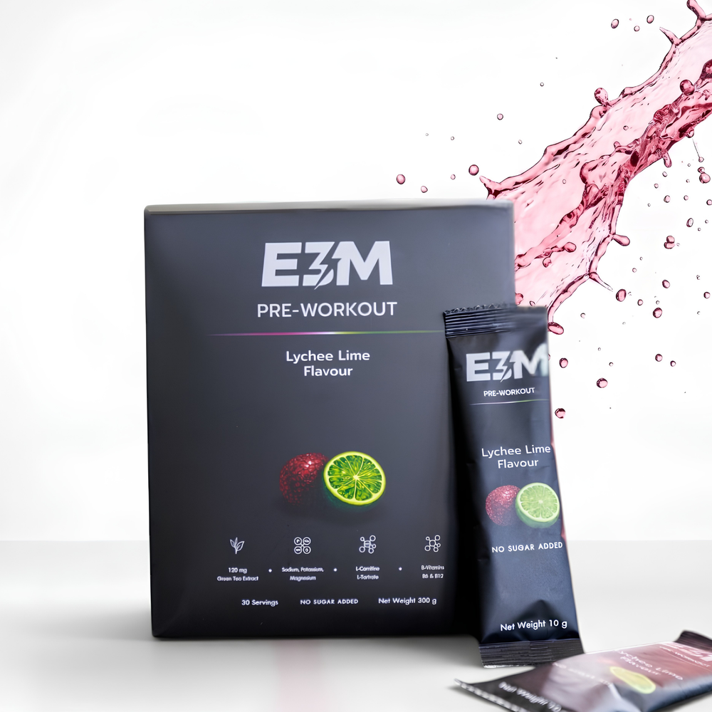E3M Pre-Workout — Lychee Lime | 30 Sachets