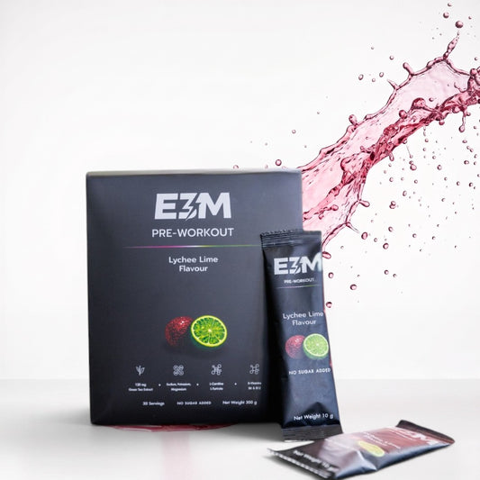 E3M Pre-Workout — Lychee Lime | 30 Sachets
